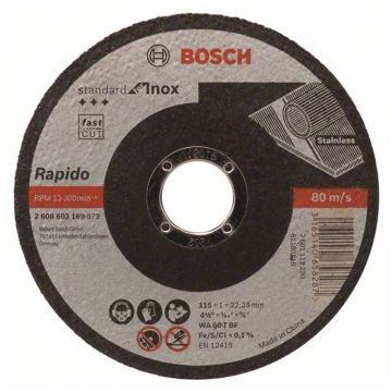 Disco de Corte Reto para Inox Bosch