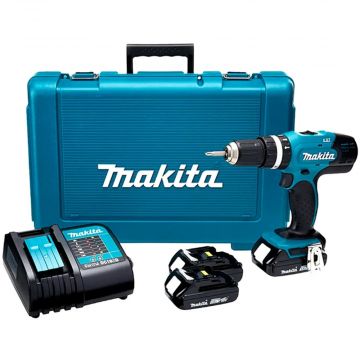 Furadeira e Parafusadeira De Impacto A Bateria 18V + 2 Baterias + Maleta - Makita (Default)