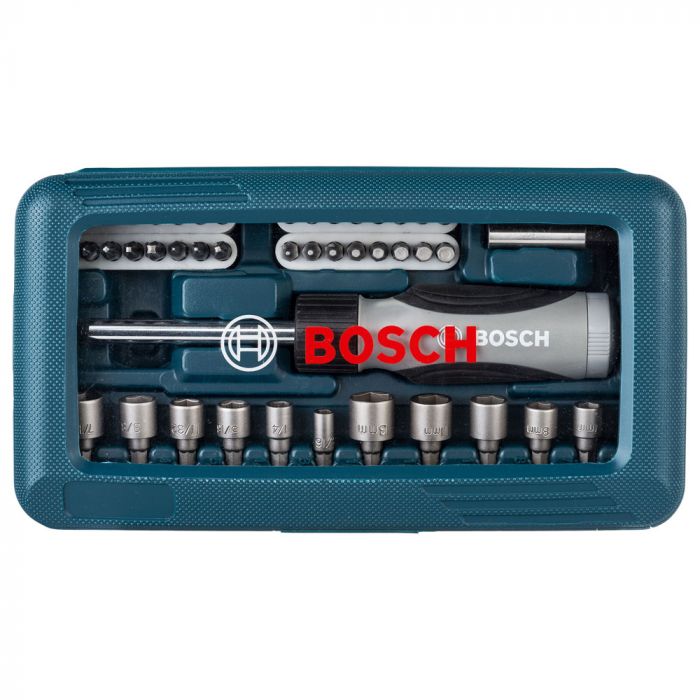  Kit de Pontas e Soquetes para Parafusar com 46 unidades- Bosch