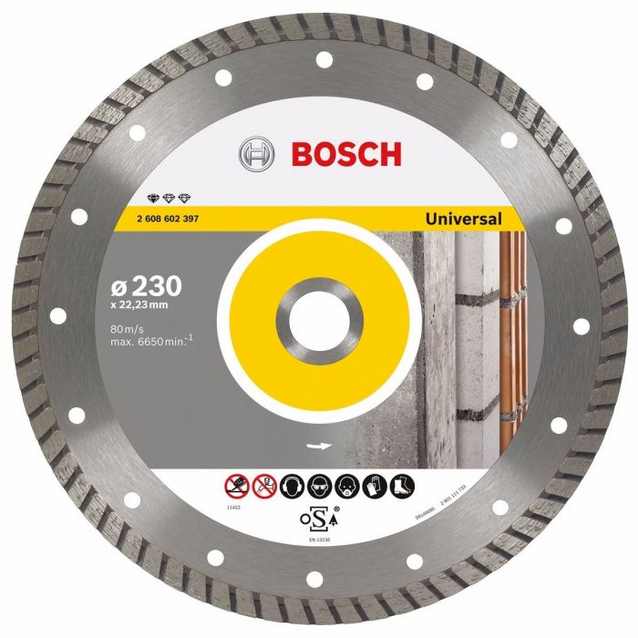Disco Diamantado Multimaterial Turbo Standard for Universal 230 x 22,23 x 2,5 x 10 mm - Bosch 