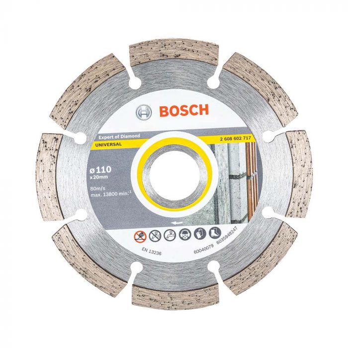 Disco Diamantado Segmentado Multimaterial 110 x 20 x 8 mm - Bosch  2608602717