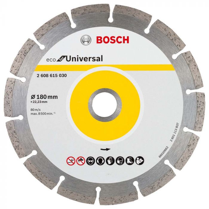 Disco Diamantado Eco For Segmentado 180 180x22x23mm Bosch 2608615030
