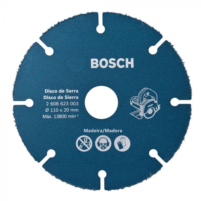 Disco de Corte Madeira para Serra Mármore 110mm - Bosch 