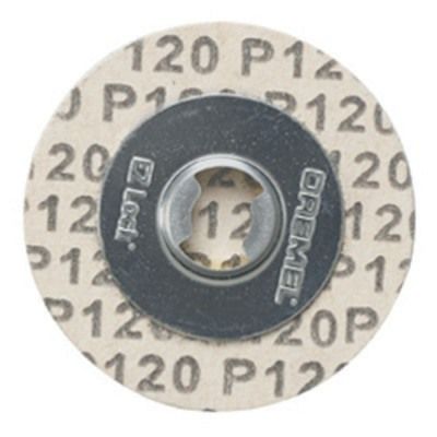 Disco de Lixa Dremel EZ412SA 31,8mm Grão 120 Médio para Madeira e Remoção de Pintura - Sistema EZ Lock Troca Rápida 2615E412AC