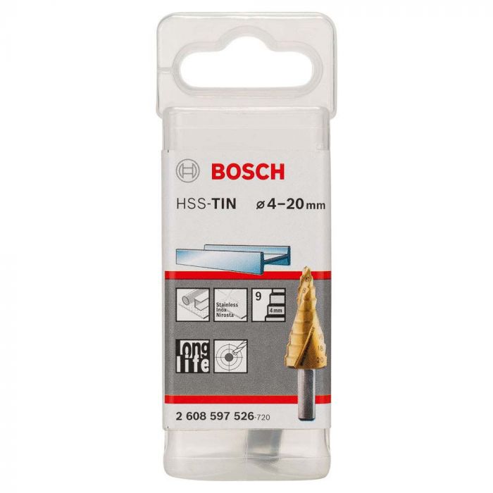 Broca Escalonada  HSS-TiN 4-20mm - Bosch