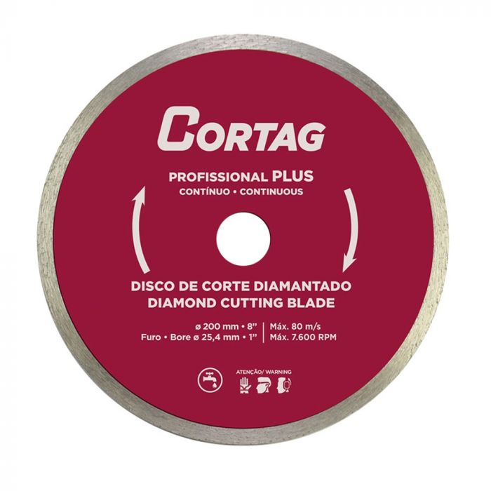 Disco de Corte Diamantado 200mm Cortag Ant 60570