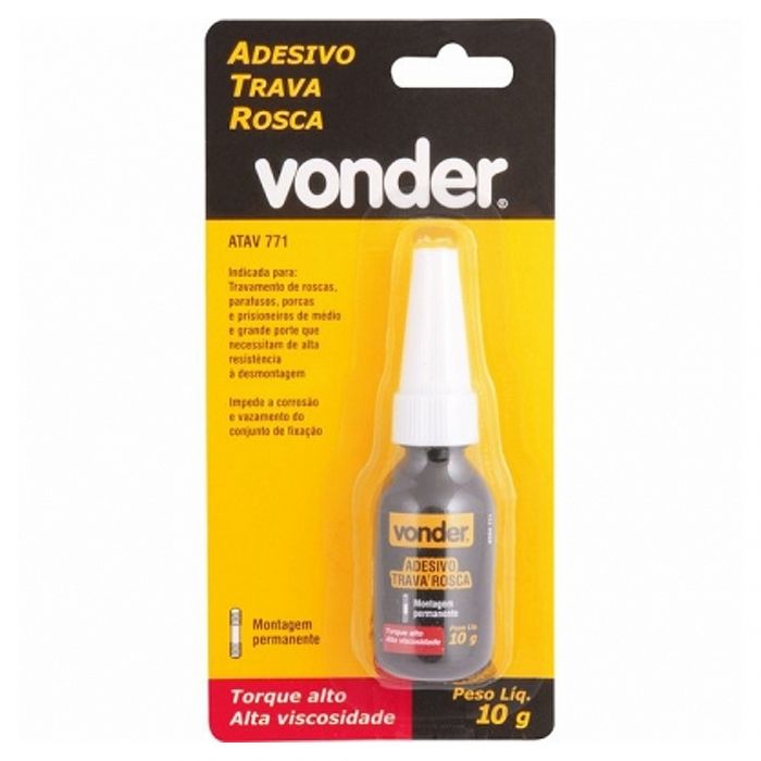 ADESSIVO TRAVA ROSCA T.ALTO ATAV771-10G VONDER