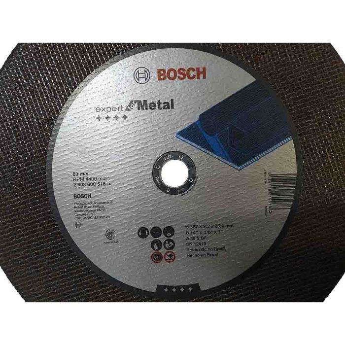 Disco de Corte BOSCH para Metal 357 x 3,2 x 25,40mm  2608600518