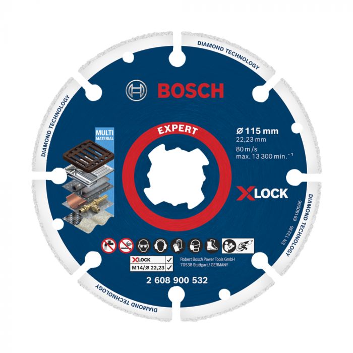 Disco Diamantado para Metal 115mm X-Lock - Bosch 