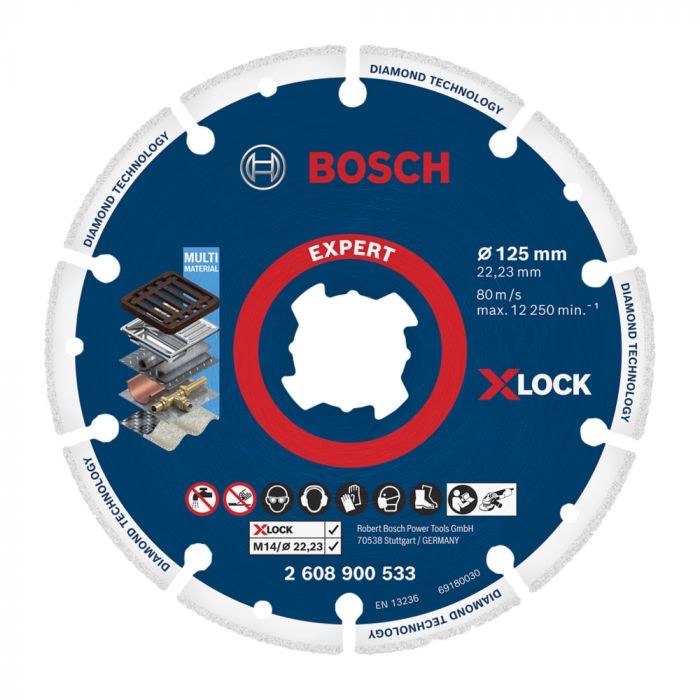 Disco Diamantado para Metal 125mm X-Lock - Bosch  2608900533