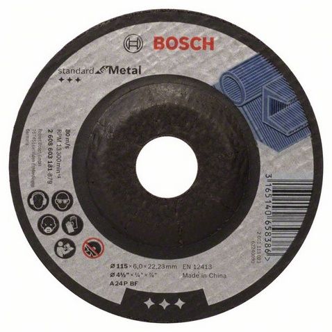 Disco de Desbaste para Metal 115mm Bosch