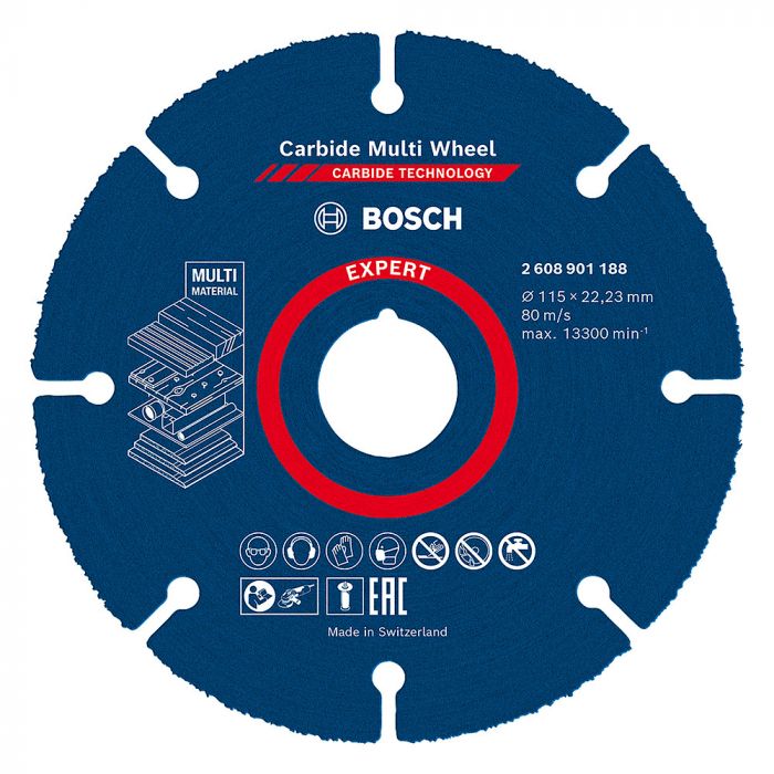Disco de Corte Expert Multimaterial 115 x 22,23mm Bosch 2608901188