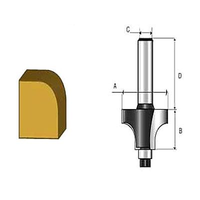 Fresa Cantoneira Dupla com Rolamento 12mm Makita