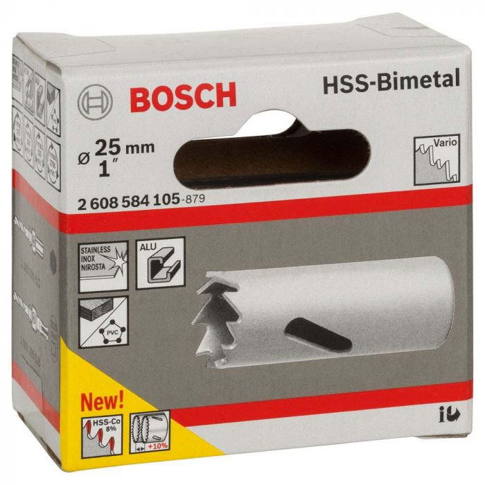 Serra Copo Bimetálica HSS 25 mm, 1"- Bosch 2608584105