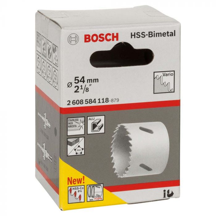 Serra Copo Bimetálica HSS 54 mm 2.1/8"- Bosch 2608584118