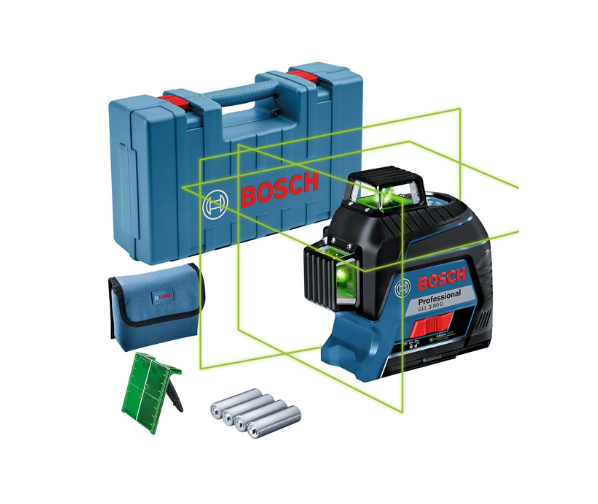 Nível a Laser de Linhas Verdes 120M 360º GLL 3-80 G Professional - Bosch 0601063Y00