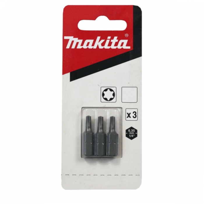 Ponta Bits Torx T10 X 25mm 3 Peças Makita B23597