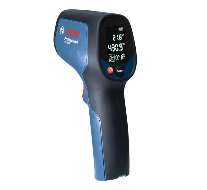 Termômetro infravermelho de superfície e ambiente até 500ºC (GIS 500) - Bosch 06010834G0
