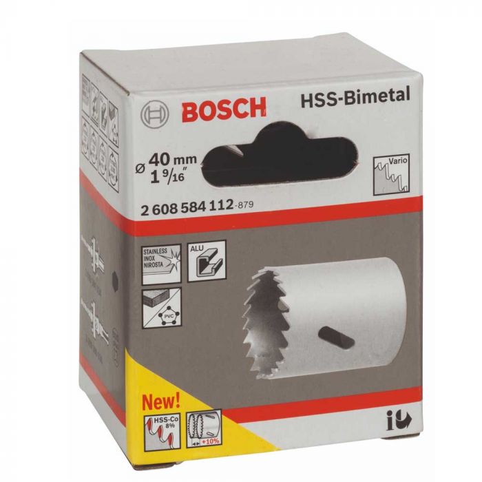 Serra copo Bimetálica HSS 40 mm 1.9/16"- Bosch
