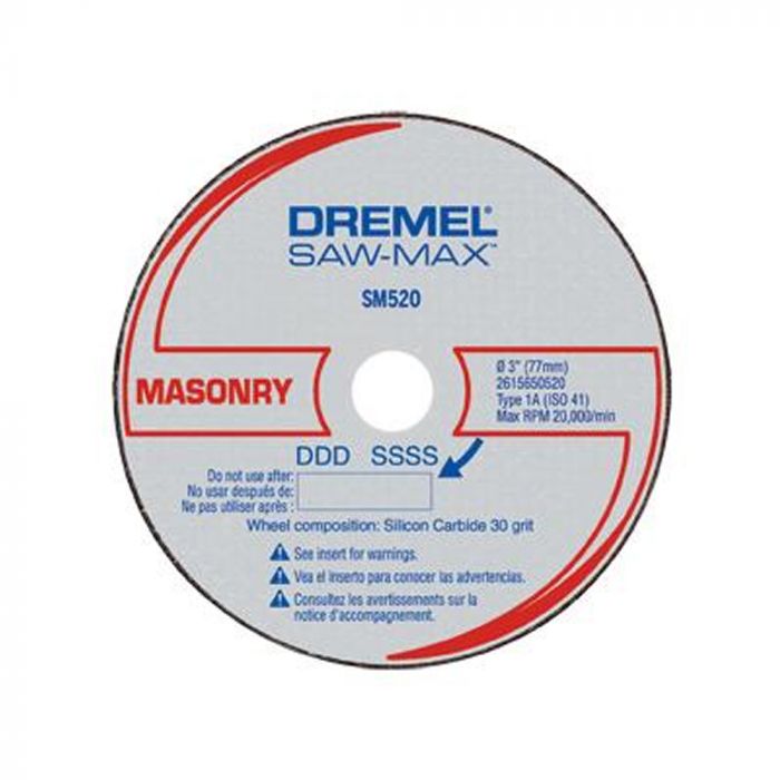 Disco de Corte para Cerâmica e Alvenaria Saw-Max Dremel SM520
